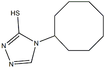 4-cyclooctyl-4H-1,2,4-triazole-3-thiol Struktur