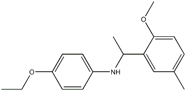 4-ethoxy-N-[1-(2-methoxy-5-methylphenyl)ethyl]aniline Struktur