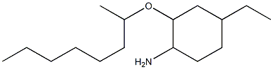 4-ethyl-2-(octan-2-yloxy)cyclohexan-1-amine Struktur