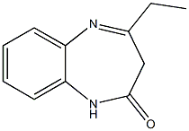 4-ethyl-2,3-dihydro-1H-1,5-benzodiazepin-2-one Struktur