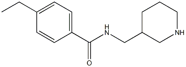 4-ethyl-N-(piperidin-3-ylmethyl)benzamide Struktur