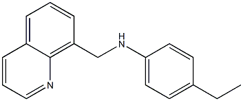 4-ethyl-N-(quinolin-8-ylmethyl)aniline Struktur