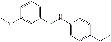 4-ethyl-N-[(3-methoxyphenyl)methyl]aniline Struktur