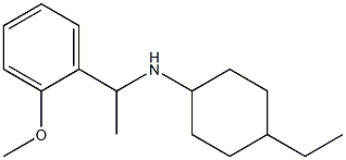 4-ethyl-N-[1-(2-methoxyphenyl)ethyl]cyclohexan-1-amine Struktur