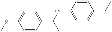 4-ethyl-N-[1-(4-methoxyphenyl)ethyl]aniline Struktur