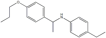 4-ethyl-N-[1-(4-propoxyphenyl)ethyl]aniline Struktur