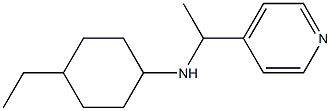 4-ethyl-N-[1-(pyridin-4-yl)ethyl]cyclohexan-1-amine Struktur