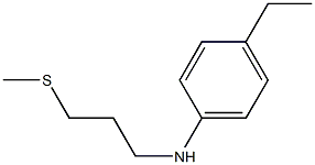 4-ethyl-N-[3-(methylsulfanyl)propyl]aniline Struktur