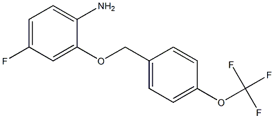 4-fluoro-2-{[4-(trifluoromethoxy)phenyl]methoxy}aniline Struktur