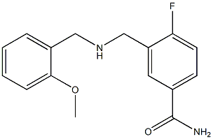 4-fluoro-3-({[(2-methoxyphenyl)methyl]amino}methyl)benzamide Struktur