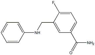 4-fluoro-3-[(phenylamino)methyl]benzamide Struktur