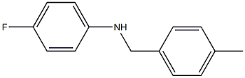 4-fluoro-N-[(4-methylphenyl)methyl]aniline Struktur