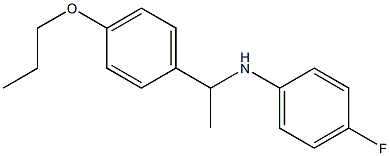 4-fluoro-N-[1-(4-propoxyphenyl)ethyl]aniline Struktur