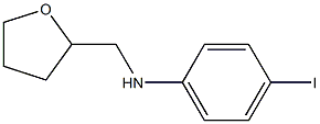 4-iodo-N-(oxolan-2-ylmethyl)aniline Struktur