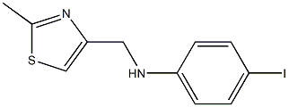 4-iodo-N-[(2-methyl-1,3-thiazol-4-yl)methyl]aniline Struktur