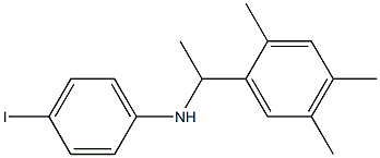 4-iodo-N-[1-(2,4,5-trimethylphenyl)ethyl]aniline Struktur