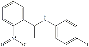 4-iodo-N-[1-(2-nitrophenyl)ethyl]aniline Struktur