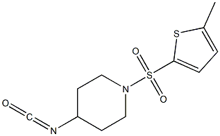 4-isocyanato-1-[(5-methylthiophene-2-)sulfonyl]piperidine Struktur