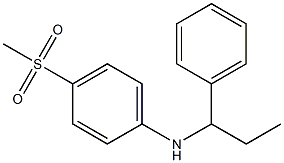 4-methanesulfonyl-N-(1-phenylpropyl)aniline Struktur