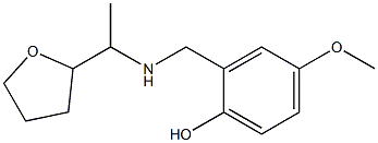 4-methoxy-2-({[1-(oxolan-2-yl)ethyl]amino}methyl)phenol Struktur