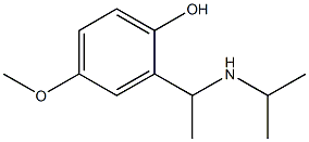 4-methoxy-2-[1-(propan-2-ylamino)ethyl]phenol Struktur