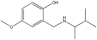 4-methoxy-2-{[(3-methylbutan-2-yl)amino]methyl}phenol Struktur