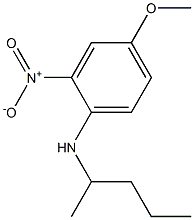 4-methoxy-2-nitro-N-(pentan-2-yl)aniline Struktur