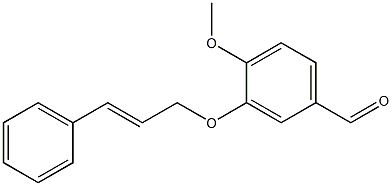 4-methoxy-3-[(3-phenylprop-2-en-1-yl)oxy]benzaldehyde Struktur