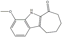 4-methoxy-5H,6H,7H,8H,9H,10H-cyclohepta[b]indol-6-one Struktur