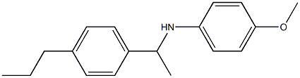 4-methoxy-N-[1-(4-propylphenyl)ethyl]aniline Struktur