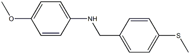 4-methoxy-N-{[4-(methylsulfanyl)phenyl]methyl}aniline Struktur