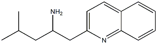 4-methyl-1-(quinolin-2-yl)pentan-2-amine Struktur