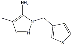 4-methyl-1-(thiophen-3-ylmethyl)-1H-pyrazol-5-amine Struktur