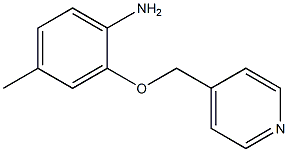 4-methyl-2-(pyridin-4-ylmethoxy)aniline Struktur