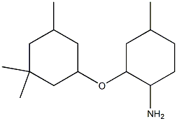 4-methyl-2-[(3,3,5-trimethylcyclohexyl)oxy]cyclohexan-1-amine Struktur