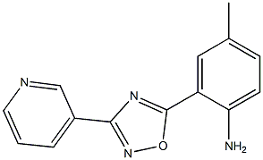 4-methyl-2-[3-(pyridin-3-yl)-1,2,4-oxadiazol-5-yl]aniline Struktur