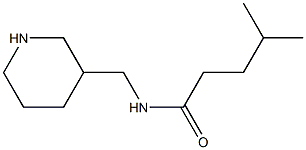 4-methyl-N-(piperidin-3-ylmethyl)pentanamide Struktur