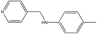 4-methyl-N-(pyridin-4-ylmethyl)aniline Struktur