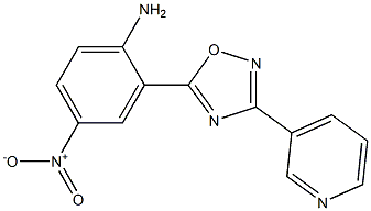 4-nitro-2-[3-(pyridin-3-yl)-1,2,4-oxadiazol-5-yl]aniline Struktur