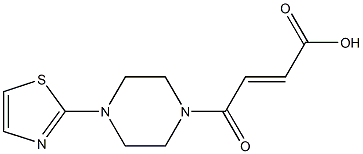 4-oxo-4-[4-(1,3-thiazol-2-yl)piperazin-1-yl]but-2-enoic acid Struktur