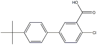 4'-tert-butyl-4-chloro-1,1'-biphenyl-3-carboxylic acid Struktur