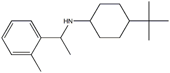 4-tert-butyl-N-[1-(2-methylphenyl)ethyl]cyclohexan-1-amine Struktur