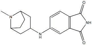 5-({8-methyl-8-azabicyclo[3.2.1]octan-3-yl}amino)-2,3-dihydro-1H-isoindole-1,3-dione Struktur