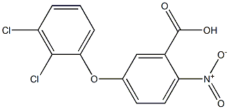 5-(2,3-dichlorophenoxy)-2-nitrobenzoic acid Struktur