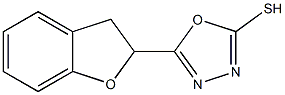 5-(2,3-dihydro-1-benzofuran-2-yl)-1,3,4-oxadiazole-2-thiol Struktur