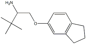 5-(2-amino-3,3-dimethylbutoxy)-2,3-dihydro-1H-indene Struktur