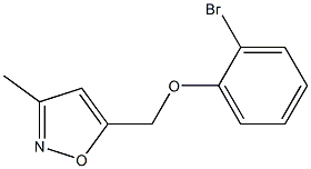 5-(2-bromophenoxymethyl)-3-methyl-1,2-oxazole Struktur