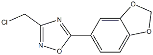 5-(2H-1,3-benzodioxol-5-yl)-3-(chloromethyl)-1,2,4-oxadiazole Struktur