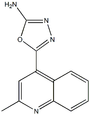 5-(2-methylquinolin-4-yl)-1,3,4-oxadiazol-2-amine Struktur