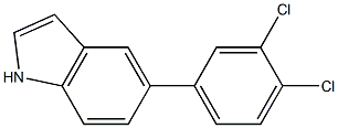 5-(3,4-dichlorophenyl)-1H-indole Struktur